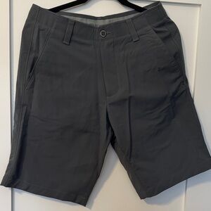 Under Armour Men's Dark Gray Flat Front Shorts